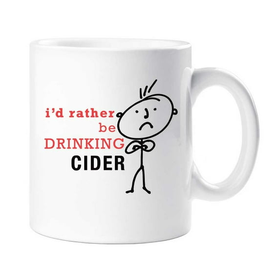 60 Second Makeover Men's I'd Rather Be Drinking Cider Mug Cup Gift Dad Husband Fathers Day Friend Birthday Christmas Cup