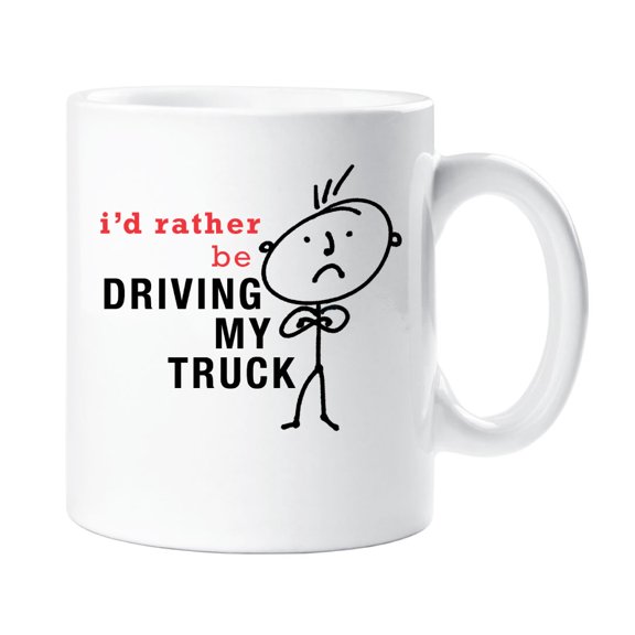 60 Second Makeover Mens I'd Rather Be Driving My Truck Mug Present Dad Boyfriend Man Gift Funny Golfer