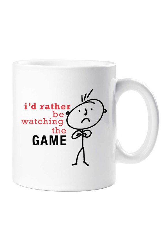 Mens I'd Rather Be Watching The Game Mug Present Dad Boyfriend Man Gift Sports