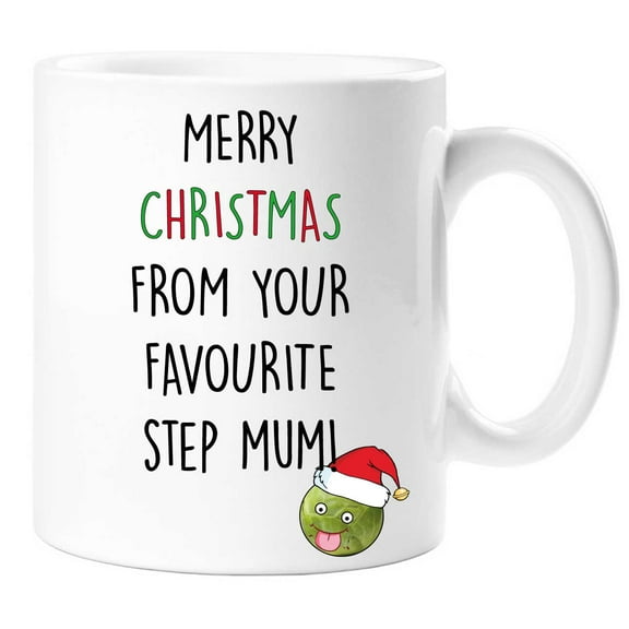 60 Second Makeover Merry Christmas From Your Favourite Step Mum Mug Step Son Step Daughter Parents Cup Gift Present