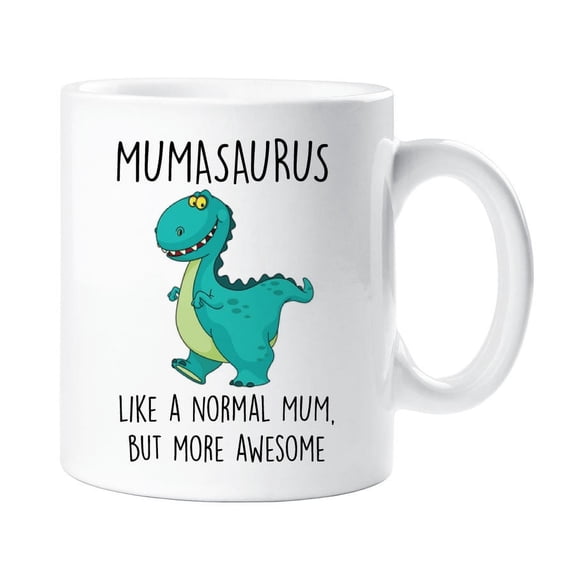 60 Second Makeover Mumasaurus Mug Mum Dinosaur Mothers Day Funny Mug Present Birthday Christmas