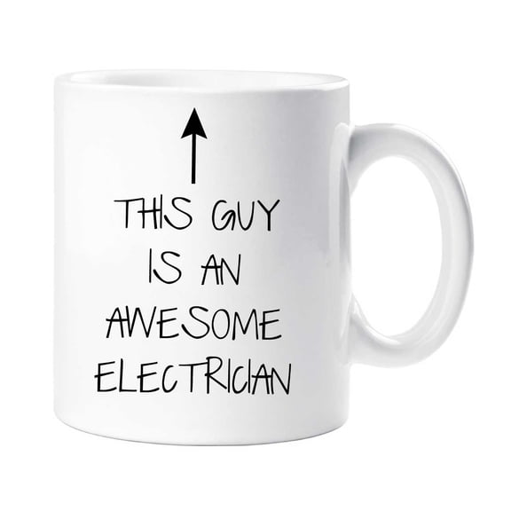 60 Second Makeover This Guy Is An Awesome Electrician Mug Mens Fathers Day Dad Present Birthday Christmas