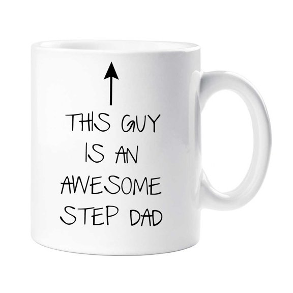60 Second Makeover This Guy Is An Awesome Step Dad Mug Fathers Day Dad Present Birthday Christmas