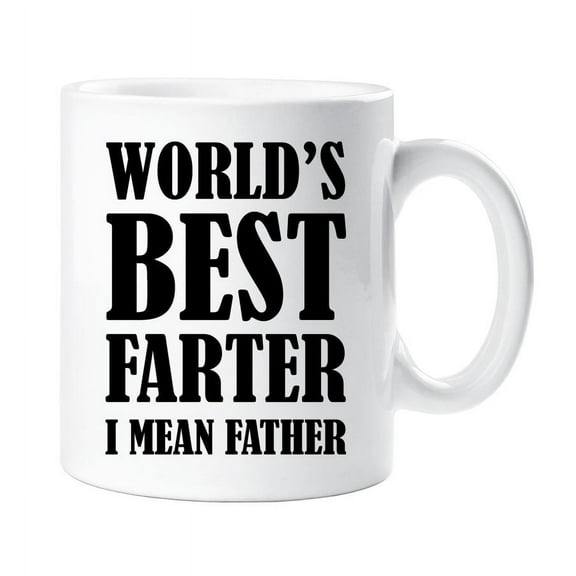 60 Second Makeover World's Best Farter I Mean Father Mug Fathers Day Present Gift Cup Birthday Christmas Dad