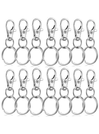 YEUHTLL 10 Pcs Gold/Silver Keychain Hooks with Key Rings Keychain Clip  Hooks with Rings 