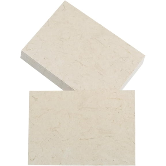 60 Sheets 5in Textured Cardstock Paper Handmade Paper Cards Blank Small Vintage Rectangle Greeting Letter Aesthetic Stationery Art Card Stock DIY