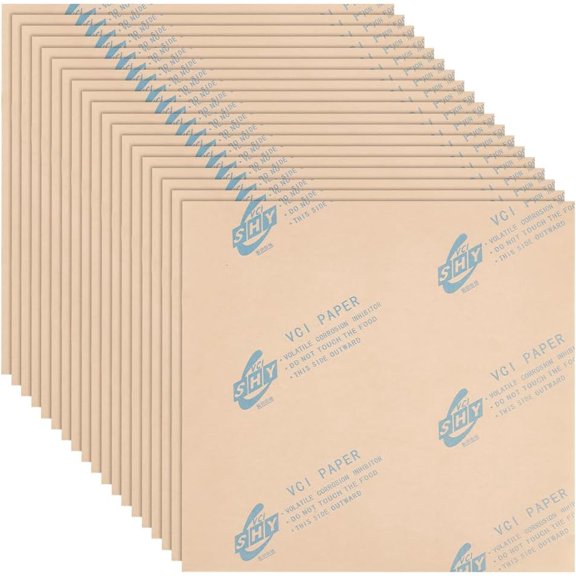 60 Sheets Anti-Corrosion Paper 12x12 Inch Anti-Rust Paper Moisture-Proof Rust-Proof Paper Neutral Kraft Paper for Metal Parts Storage and Packaging Brown