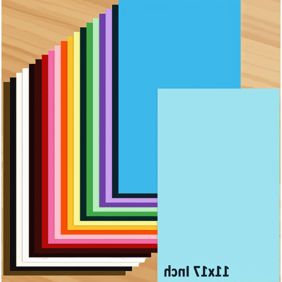 60 Sheets Colored Card Stock, 11x17 A3 Size, 80lb Thick Matte , 20 Assorted Colors, for Art Crafts and Posters