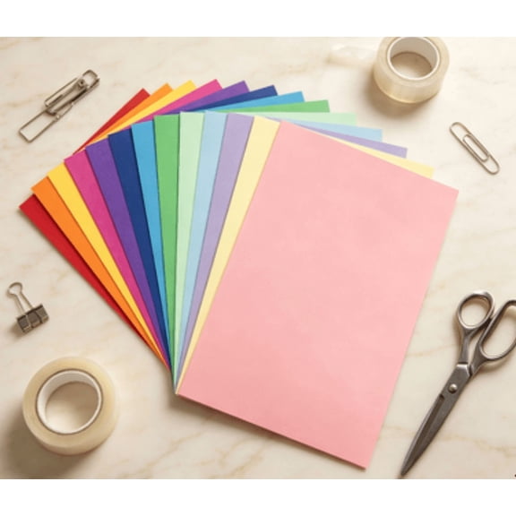 60 Sheets Colored Cardstock 8.5" X 11", 60 Assorted Colors Construction Paper Card Stock Printer Paper for DIY Crafts, Printing, Scrapbooking, Party Decorations, Art Supplies