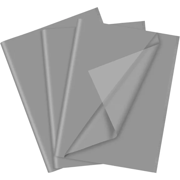 60 Sheets Grey Tissue Paper Bulks, Gift Wrap Tissue Paper Sheets For Pack