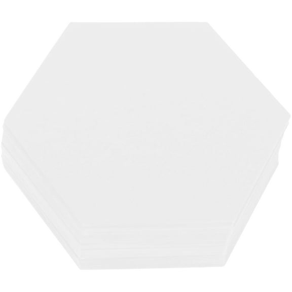 Houderco Patchwork Crafts Supplies Hexagon Template White 60 Sheets For Diy Projects Handmade