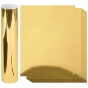 60 Sheets Metallic Gold Cardstock Paper, Goefun Foil Paper Glossy Cardstock 8.5 x 11 for Crafting Scrapbooks Greeting Cards and Invitations  250 gsm