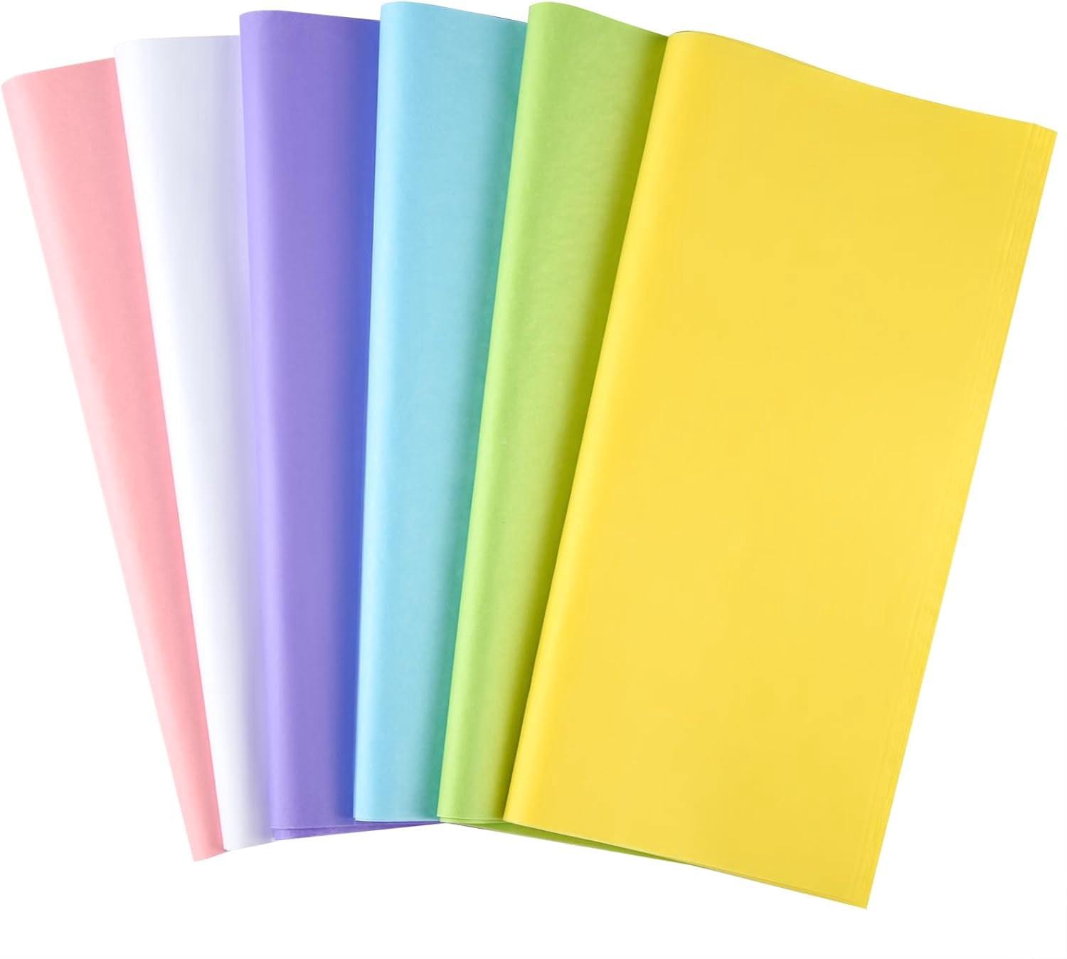 60 Sheets Multicolor Tissue Paper for Spring Easter Gift Wrapping ...