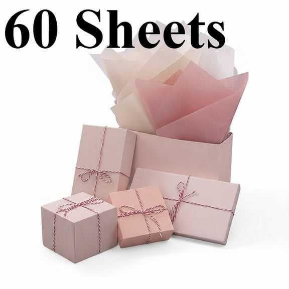 60 Sheets Pearlescent Shiny Tissue Paper Bulk for Gift Bags Crafts Packaging, Wrapping Tissue Paper Sheets for Christmas Birthday Wedding