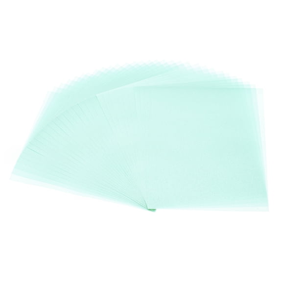 Uxcell 60 Sheets Vellum Paper 4.25 x 5.5 inch, Vellum Paper Printable Translucent Paper for Invitation Printing, Blue