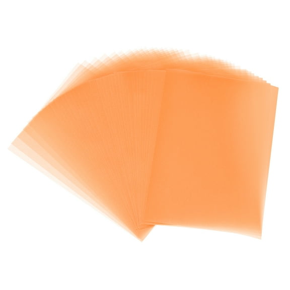 60 Sheets Vellum Paper 4x6, Vellum Paper Printable Translucent Paper 100GSM for Invitations Printing, Orange