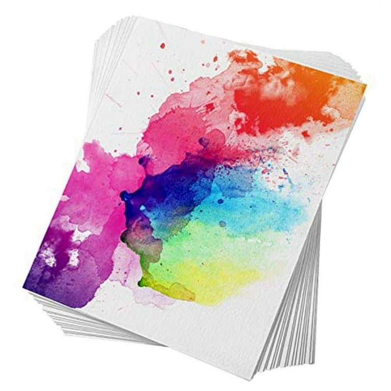 60 Sheets Watercolor Paper,Cold Press 50% Cotton&140Lb /300Gsm