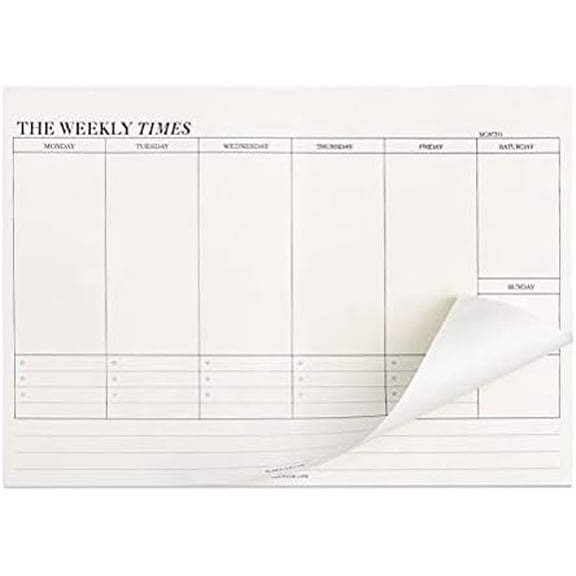 60 Sheets Weekly Pad, Tear Off Weekly Planner Notepad with Daily Schedule Weekly to Do List Notepad7x10 $$Office