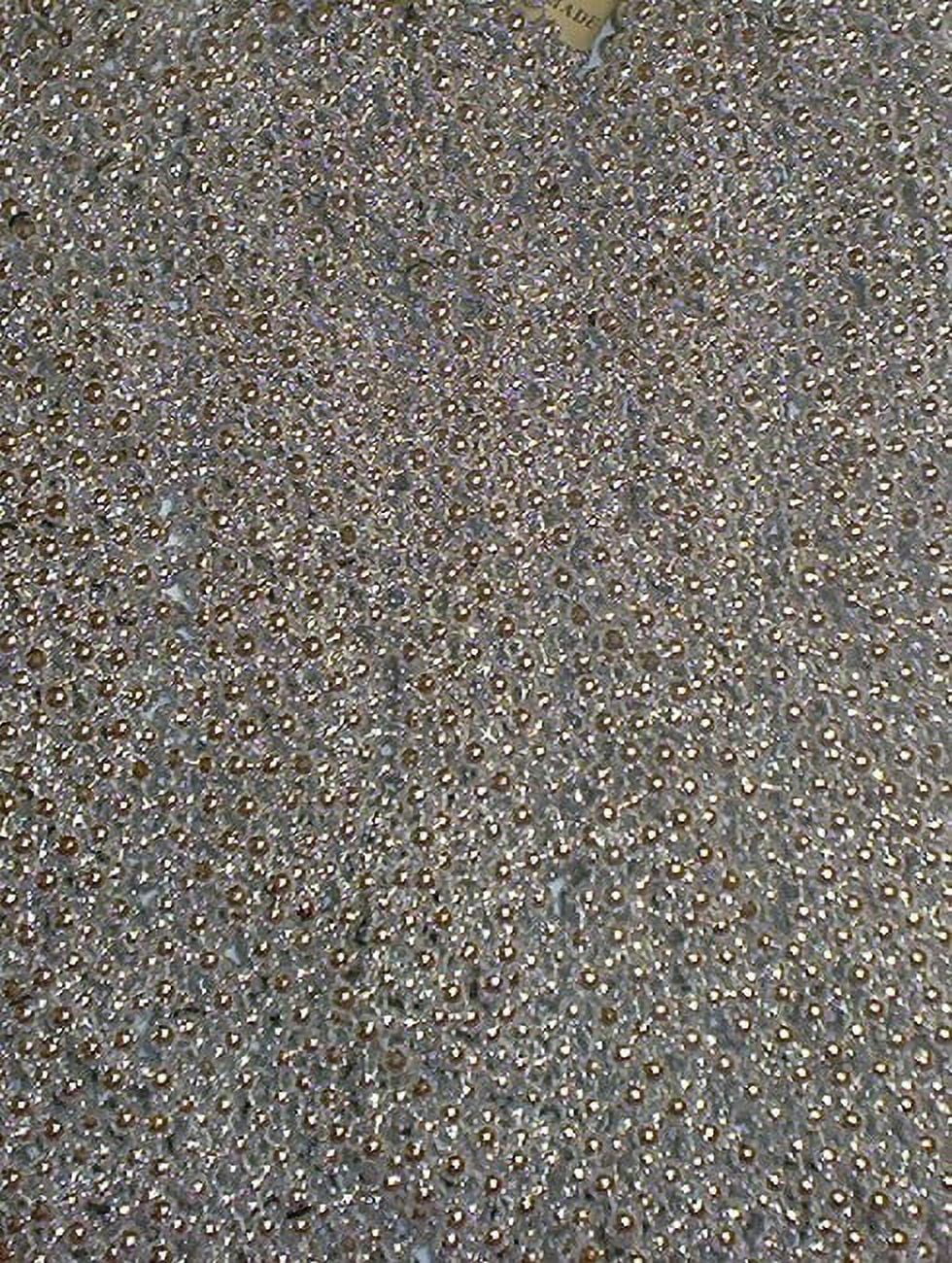 MGMB 60 Silver Mardi Gras Beads Party Favors Metallic Necklaces 5 Dozen Lot