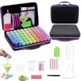 thumbnail image 1 of 60 Slots Diamond Painting Storage Box with Anti-Spill Design, Portable 5D Diamond Art Kits Organizer for Rhinestone Accessories, Includes Drawing Pen, 1 of 7
