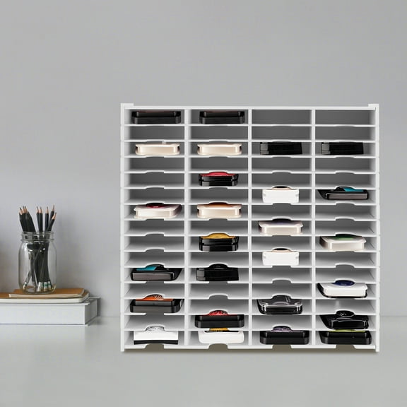 60 Slots Ink Pad Storage Holder, Stamp Pad Organizer, Ink Pad Storage Rack