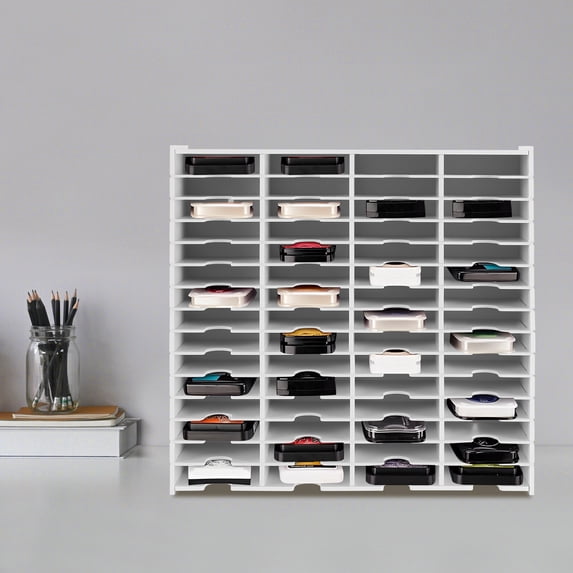60 Slots Ink Pad Storage Holder, Stamp Pad Organizer, Ink Pad Storage Rack