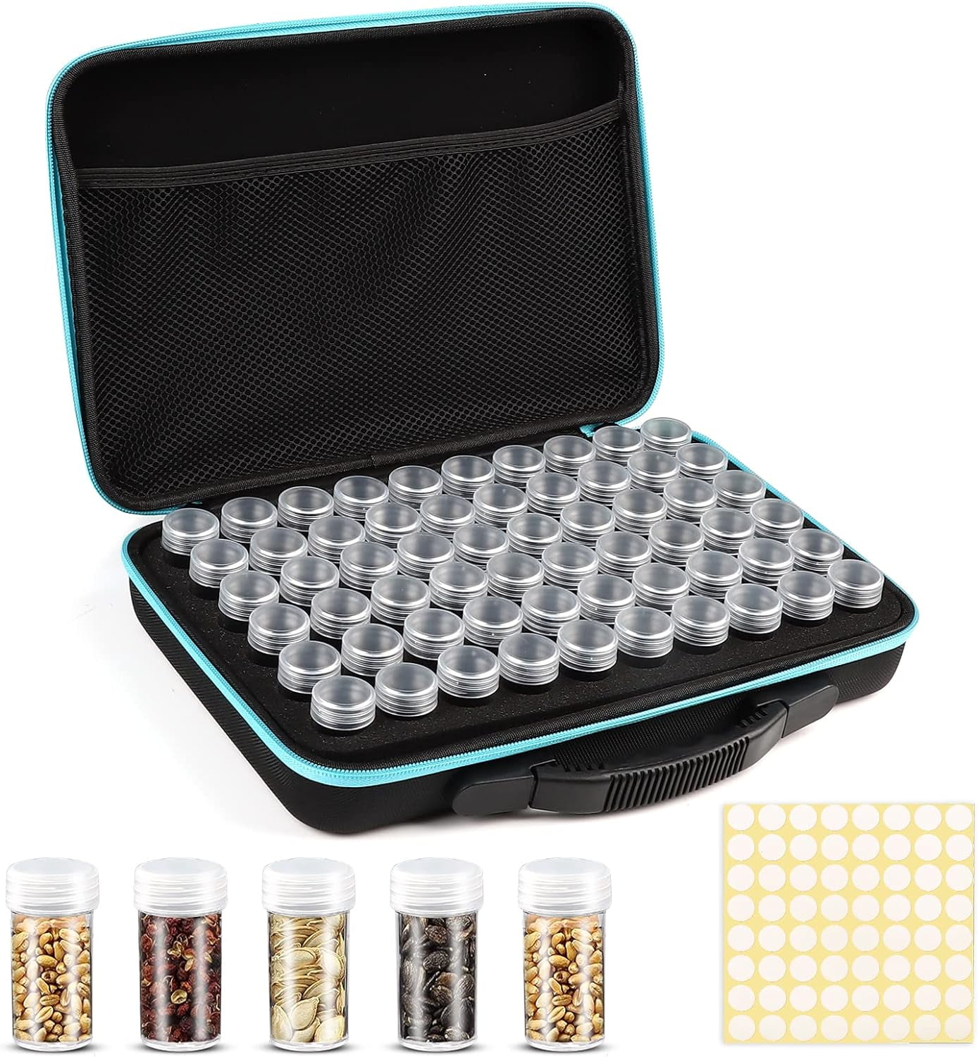 60 Slots Seed Storage Organizer, Sturdy Seed Organizer Storage Box with