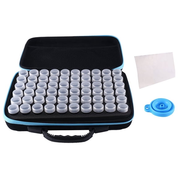 60 Slots Seed Storage Organizer,Sturdy Seed Organizer Storage Box with Zipper Bag plastic00X4834
