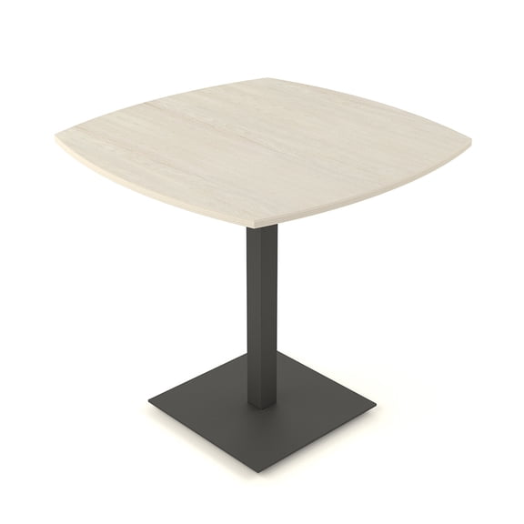 60" Small Arc Boat Bistro Height Table Double Metal Base Bar Table