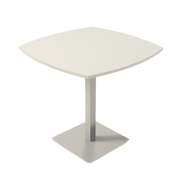 60" Small Arc Boat Bistro Height Table Double Metal Base Bar Table