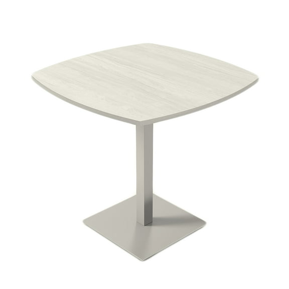 60" Small Arc Boat Bistro Height Table Double Metal Base Bar Table