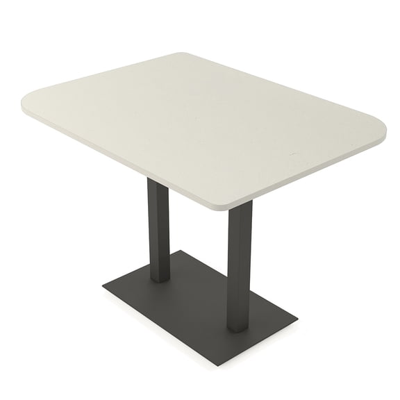 60" Small Dou Bistro Height Table Double Base Bar Table