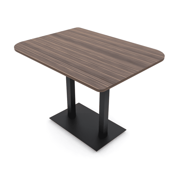 60" Small Dou Bistro Height Table Double Base Bar Table