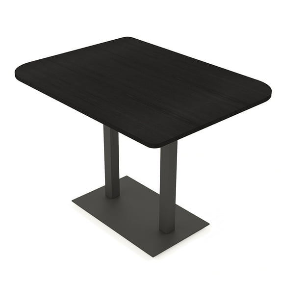 60" Small Dou Bistro Height Table Double Base Bar Table