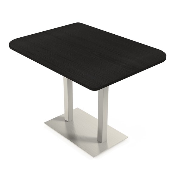 60" Small Dou Bistro Height Table Double Base Bar Table
