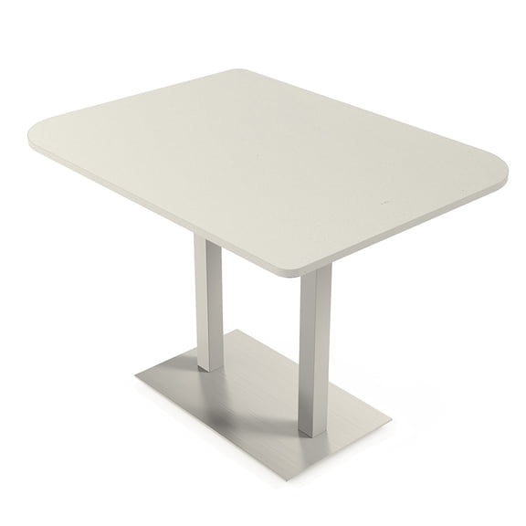60" Small Dou Bistro Height Table Double Base Bar Table