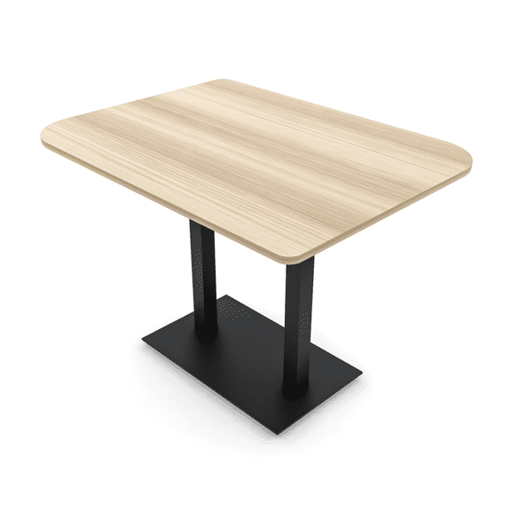 60" Small Dou Bistro Height Table Double Base Bar Table