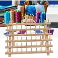 60 Spools Wooden Thread Rack DIY Easy Storage Safe Eco Friendly