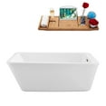 thumbnail image 1 of 60" Streamline N240BNK Soaking Freestanding Tub and Tray With Internal Drain, 1 of 8