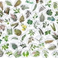 thumbnail image 1 of 60 Styles Plant Teardrop Glass Cabochons Green Plants Theme Cabochons Leaf Flatback Dome Cabochons Mosaic Tile for Craft Photo Pendant Necklace Earring Keychain Jewelry Making 25x18mm, 1 of 6