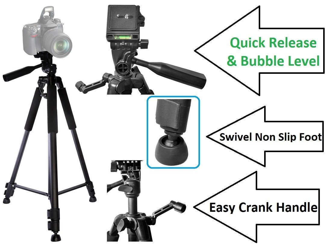60" Super Tripod With Case For Panasonic Lumix DMC-ZS40 DMC-FZ1000K DMC-FZ1000