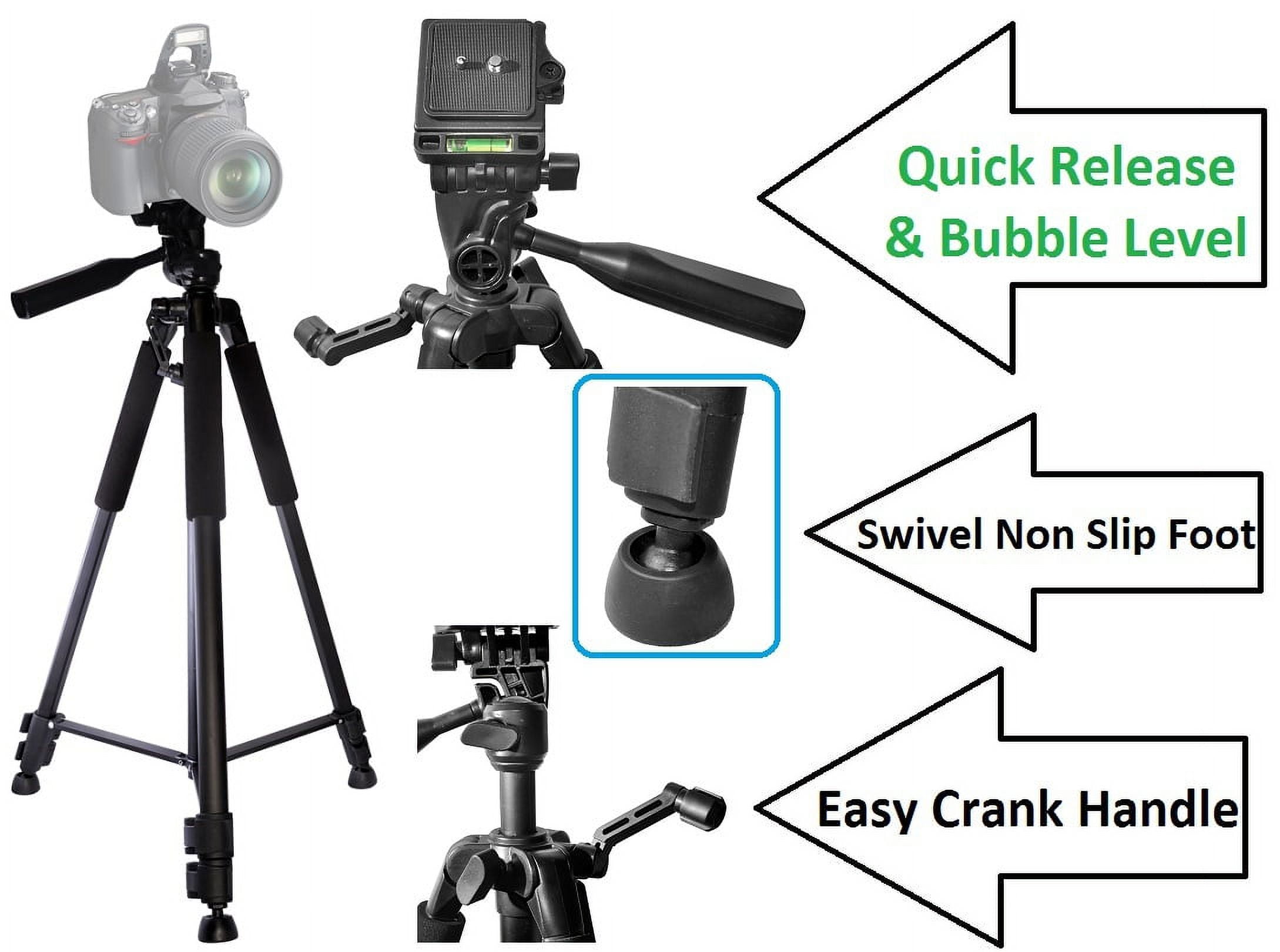60" Super Tripod with CASE for Canon POWERSHOT SX740 SX70 HS