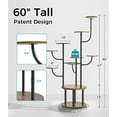 thumbnail image 1 of 60" Tall Indoor Plant Stand with Grow Light 10 Tiered Adjustable,Large Metal Rotating Plant Shelf for Multiple Plant Display, Flower Holder Stand for Living Room,Bedroom,Office,Balcony, 1 of 7