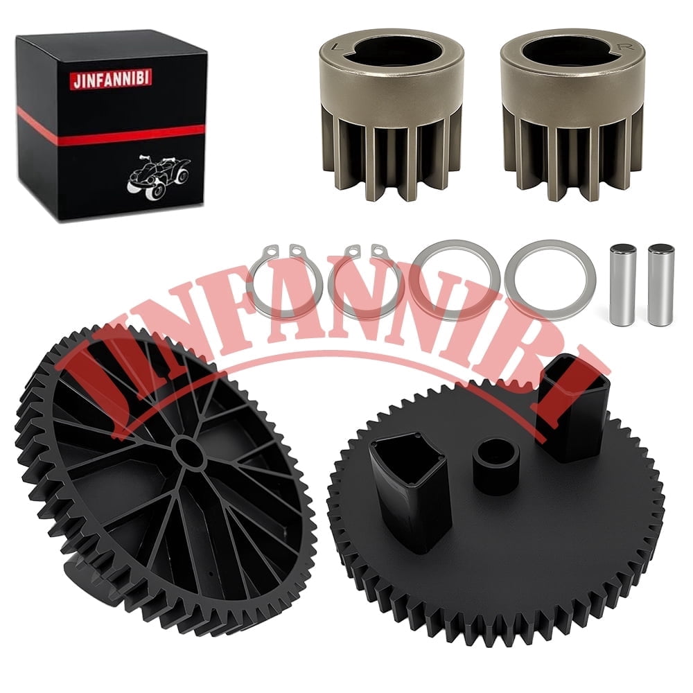 60-Tooth R-2280 NP08 Lawn Sweeper Gear Kit with Hardware for John Deere STS-42JD, Brinly STS-42, Groundwork 42" Sweepers