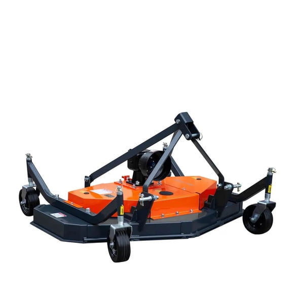 60" Tow-Behind 3 Point Finish Mower, 20-40 HP Compact Tractor, PTO Drive Shaft Included, TMG-TFN60
