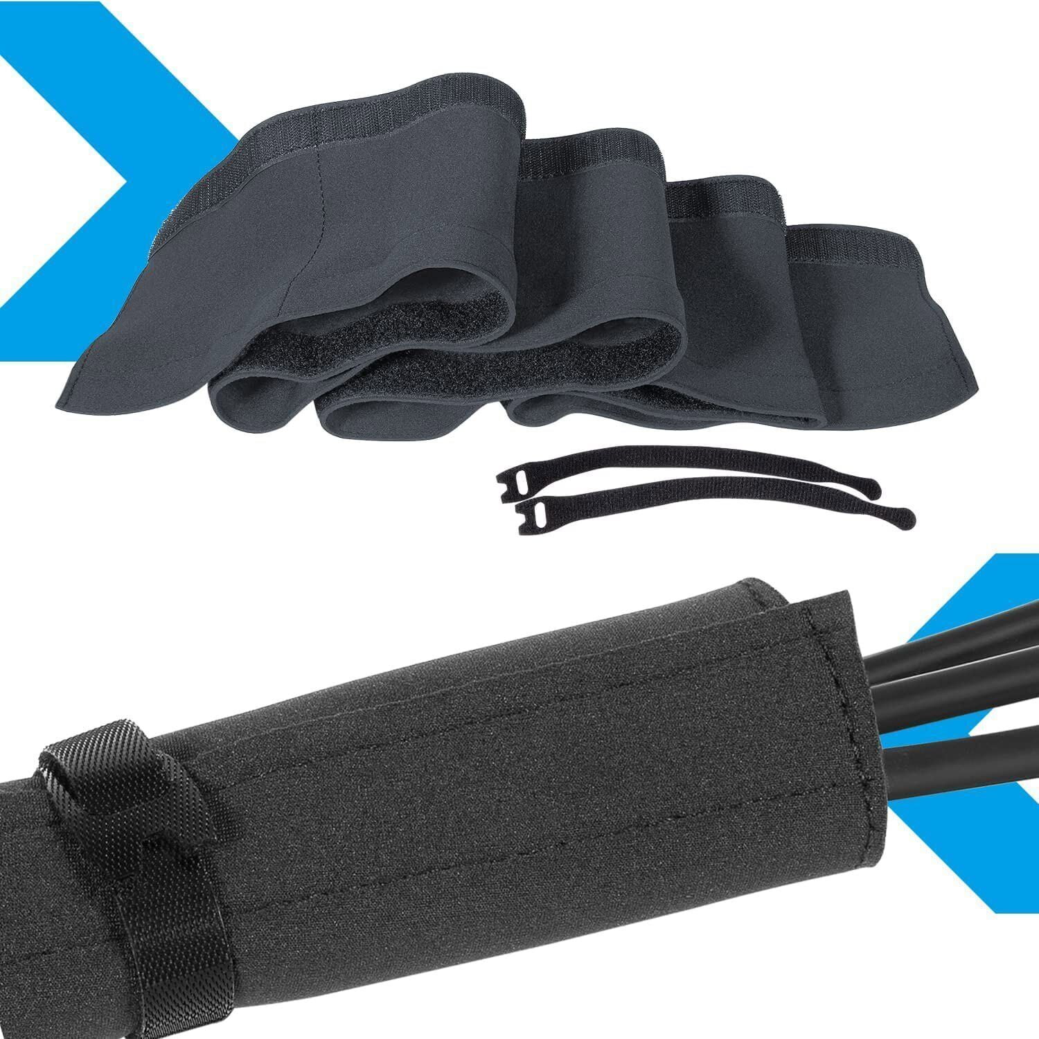 60" Trolling Motor Wire Sleeve Neoprene Cable Management Sleeve