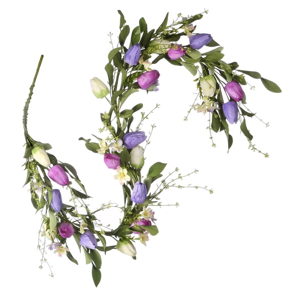 60" Tulip Flowers Garland