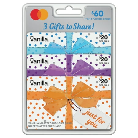 $60 Vanilla® Mastercard® Celebration Dots Gift Card Multi-pack