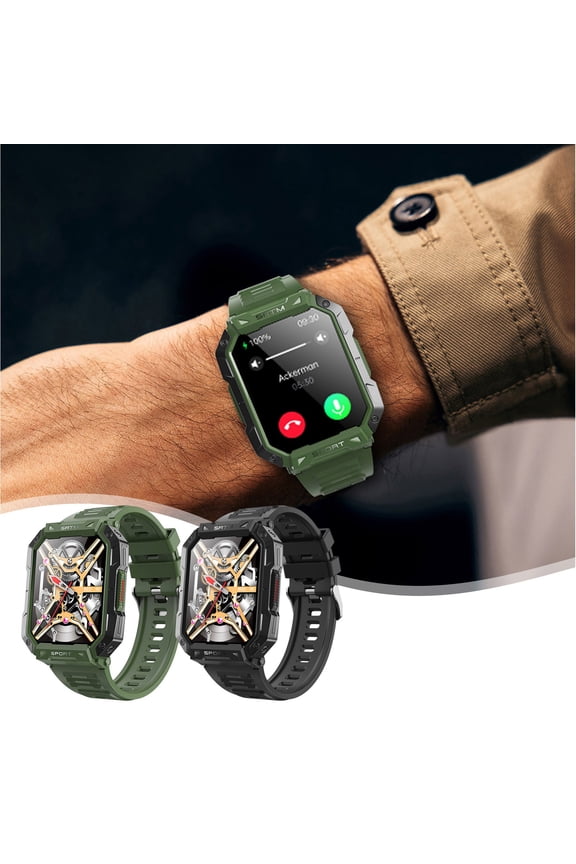 Outdoor Three Prevention Metal Frame Bluetooth Call Sports Bracelet 2.1 Inch High-definition Display Smart Watch Electronics Gadgets