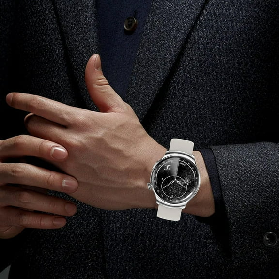 Viflosae Smart Wearable Watch Multifunction HD Round Screen Wireless Magnetic Charging Custom Dial Motion Record IP68 Watertightness Bluetooth Music Playback Function Electron